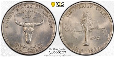 1935 50C Spanish Trail MS65