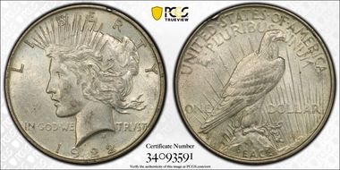 1922 $1 AU55