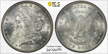 1878 7TF $1 Reverse of 1878 MS66+