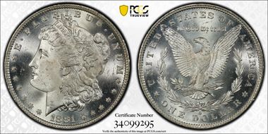 1881-O $1 MS66+