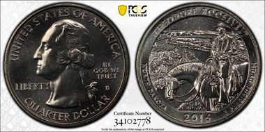 2016-D 25C Theodore Roosevelt NP MS67