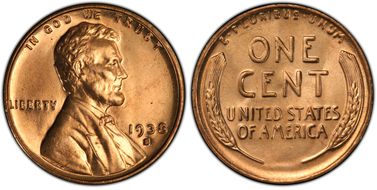 1938-S 1C MS67RD