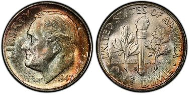 1947-S 10C MS67+