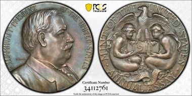 1911 AR Medal JK-AC-55, William H. Taft SP62