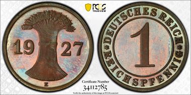 1927-E Rcpfg J-313 PR65BN