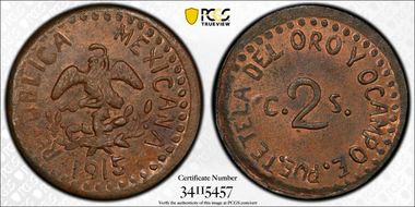 1915 2C KM-759 Original MS64BN