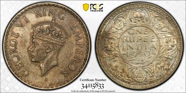 1940(B) Rupee SW-9.17 AU55
