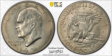 1971-D $1 MS62