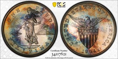 1904 Peso PR68+