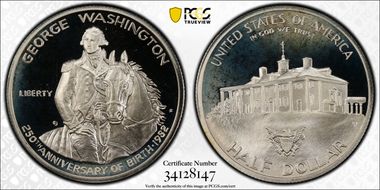 1982-S 50C Washington PR68DCAM