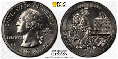 2017-S 25C Ellis Island NP MS67