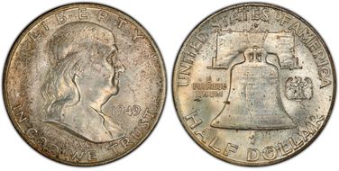 1949-D 50C MS64FBL
