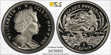 2005-PM Crown Harry and the Portkey  CuNi Harry Potter MS66