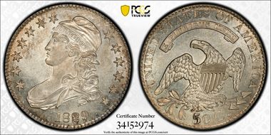 1829 50C O-112a MS62