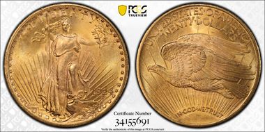 1924 $20 MS66