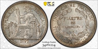 1897-A Piastre Lec-279 AU55