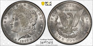 1892-CC $1 MS63