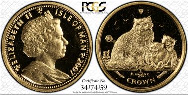 2007 U 1/25 Cr Ragdoll Cat w/ Kittens KM-1343 MS66