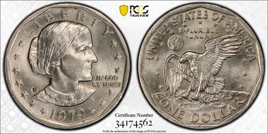 1979-P SBA$1 Wide Rim MS64