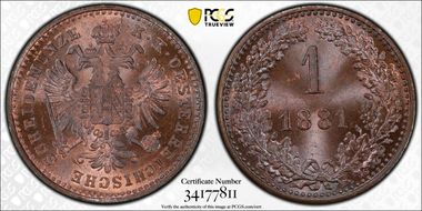 1881 Kreuzer MS66RB