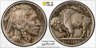 1913-S 5C Type 2 XF40