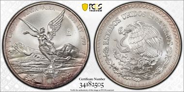 1998-Mo Onza Libertad Ag MS67