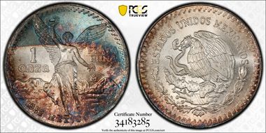 1982-Mo Onza Libertad Ag MS67+