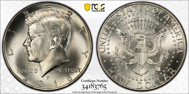 2016-P 50C MS66