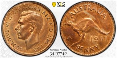 1941 Y. (p) 1D MS63RB