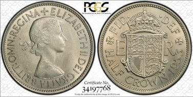 1953 1/2 Cr S-4137 MS65