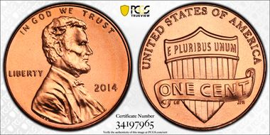 2014 1C Shield MS68RD