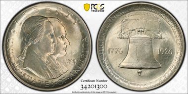 1926 50C Sesquicentennial MS64