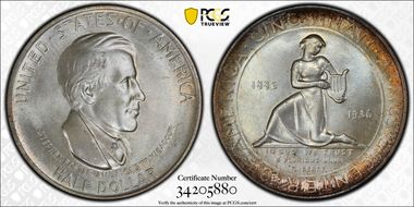 1936 50C Cincinnati MS66+