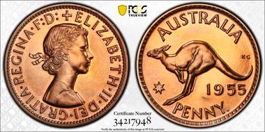 1955 Y. (p) 1D PR64RD