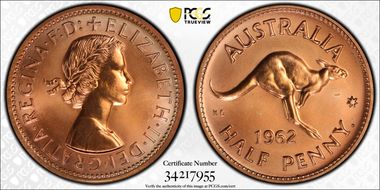 1962 Y. (p) 1/2D PR67RD