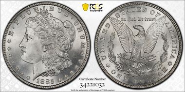 1885 $1 MS65