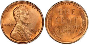 1947-S 1C MS66RD