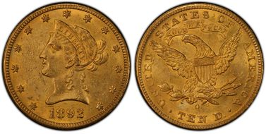 1892-O $10 MS63