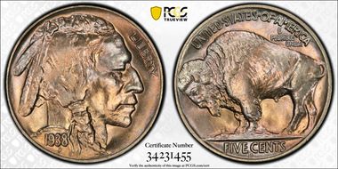 1938-D/S 5C Overmintmark FS-513 MS67