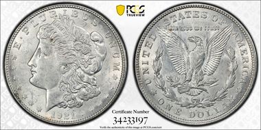 1921-D $1 MS62