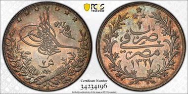 AH1327//2-H (1910) 2 Qsh KM-307 MS66