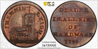 1796 Tk 1/4D DH-42 Essex, Leigh MS63BN