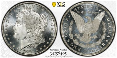 1880-S $1 MS67PL