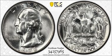 1956 25C Type B Reverse, FS-901 MS65
