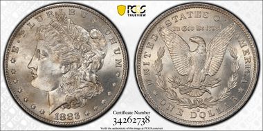 1883-O $1 MS64