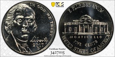 2017-D 5C MS67FS