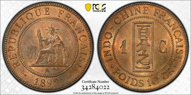 1892-A 1C Lec-43 MS64RB