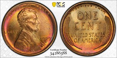 1909-S VDB 1C MS66RD