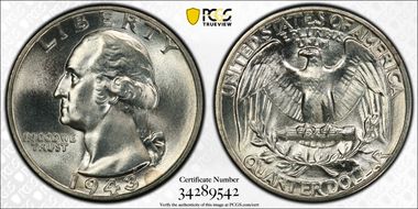 1943 25C DDO, FS-102 MS67