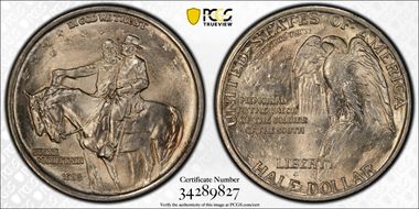 1925 50C Stone Mountain MS66
